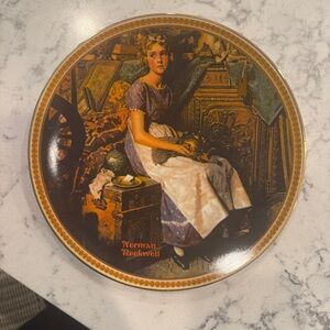 Norman Rockwell Dreaming in the Attic Collectible Plate